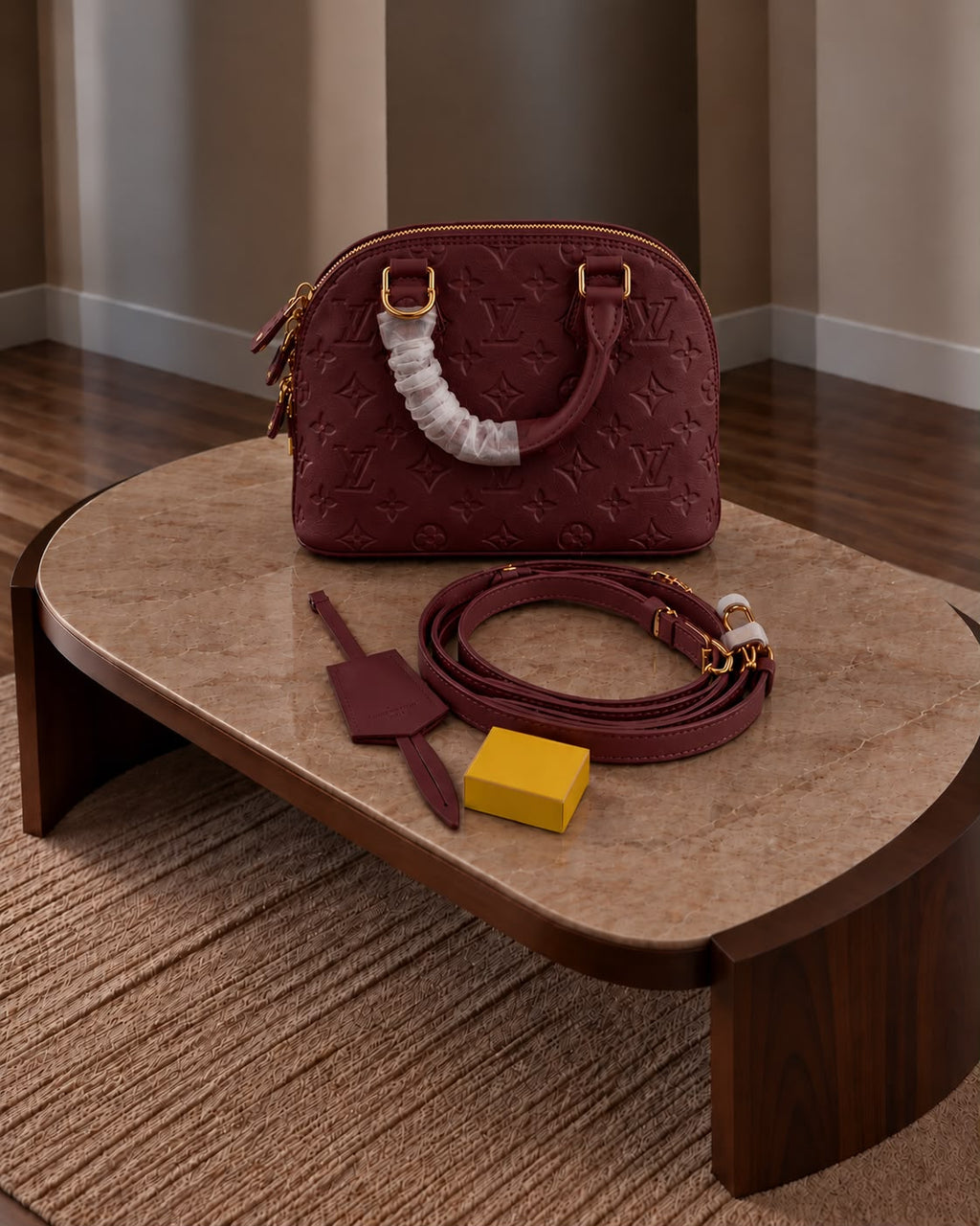 Louis Vuitton Alma BB Monogram Empreinte Leather Bag