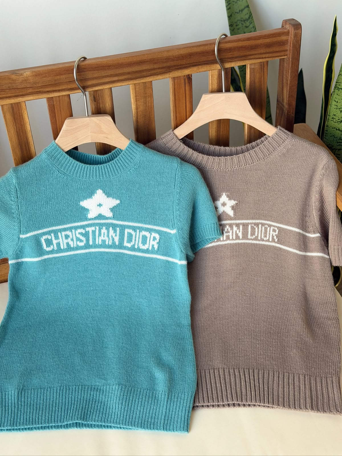 Christian Dior Short-Sleeved Dior Star Knit Sweater Collection