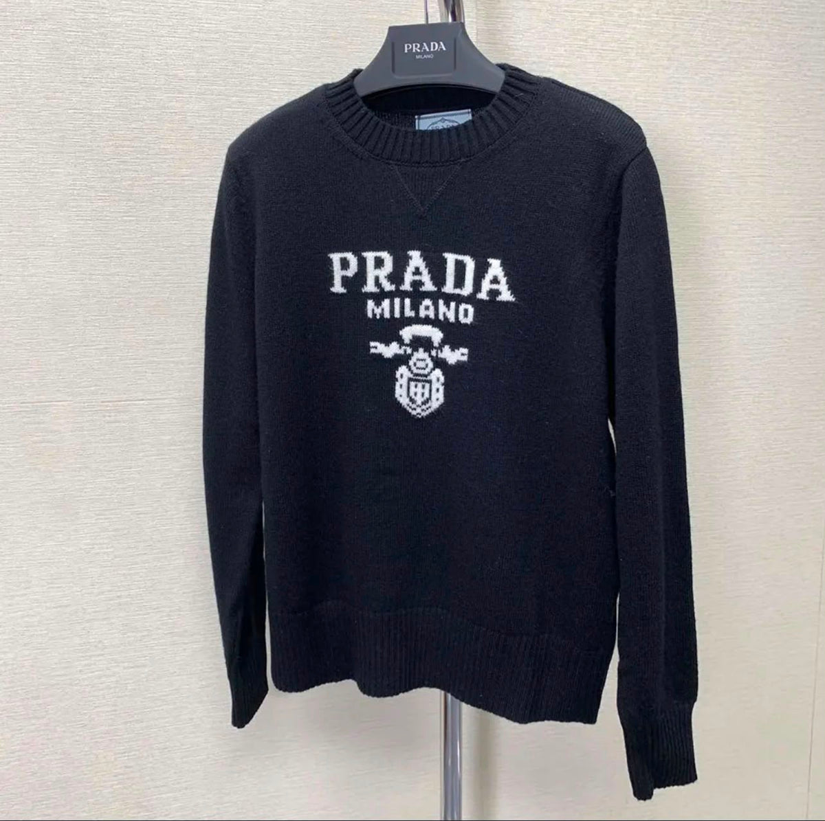 Prada Milano Logo Knit Sweater