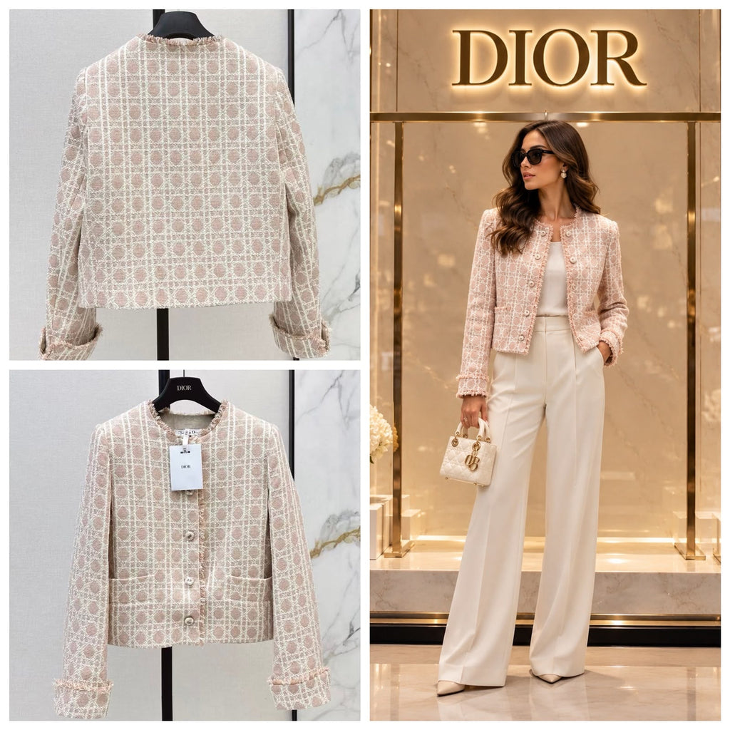 DIOR Patterned Cropped Jacket