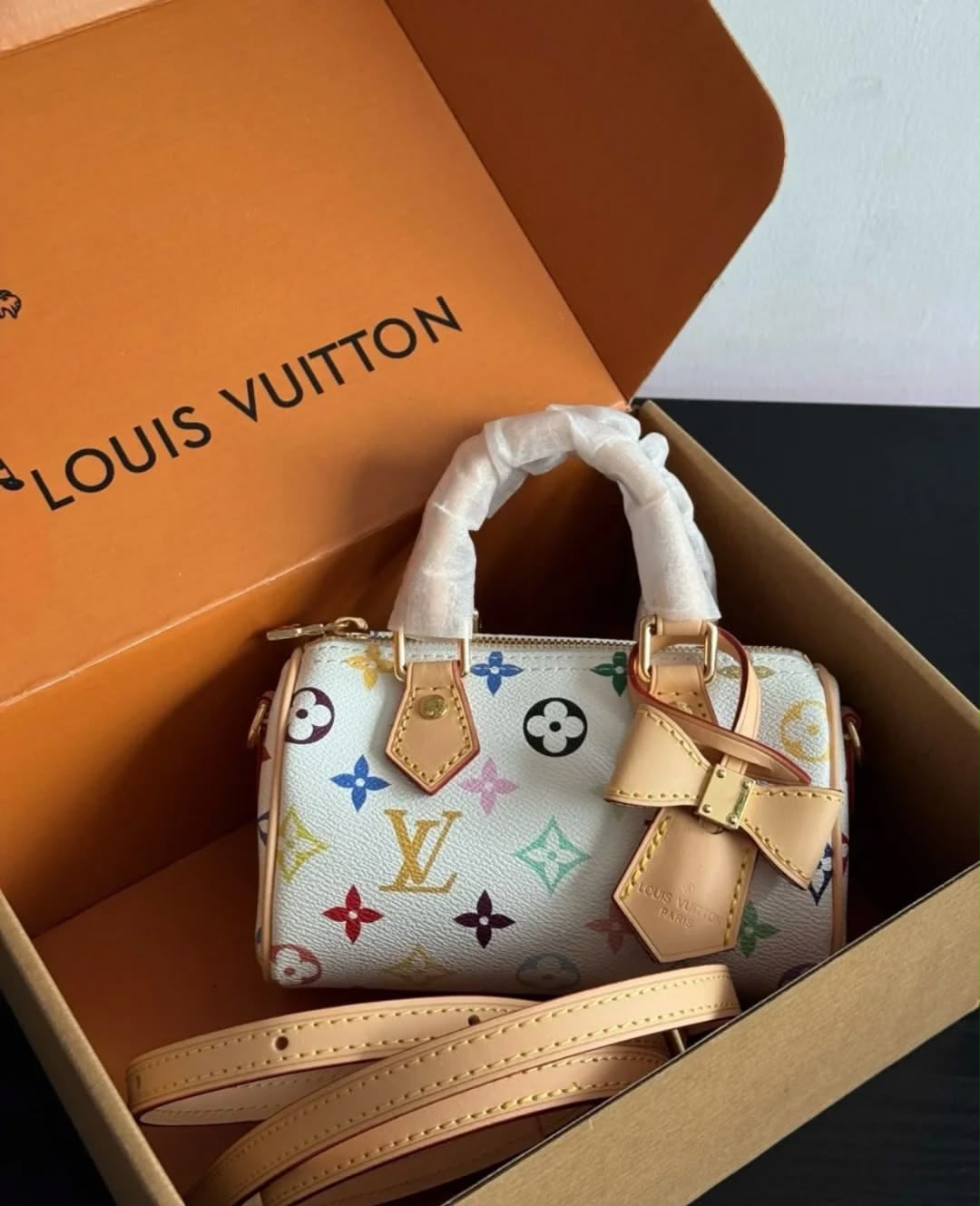 LOUIS VUITTON Nano Multicolor Bow Bag