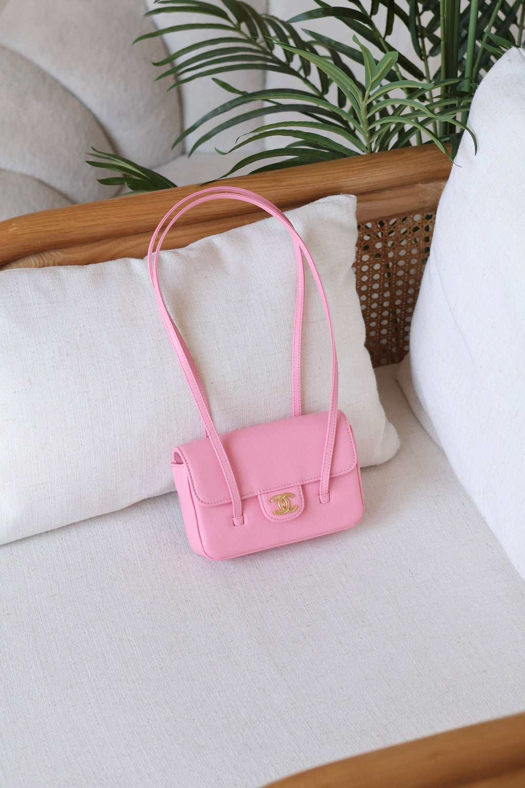 Chanel Flap Bag with CC Logo and Twin Straps