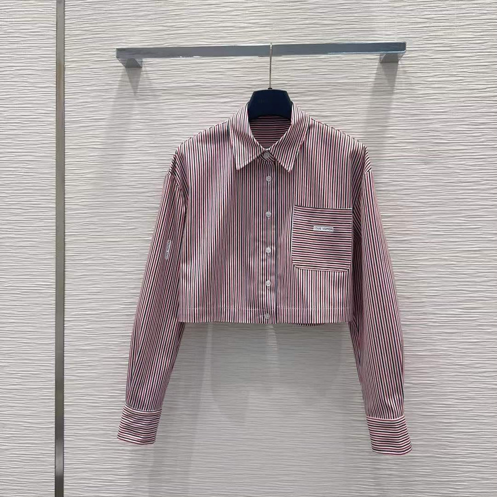 Louis Vuitton Cropped Long-Sleeve Shirt