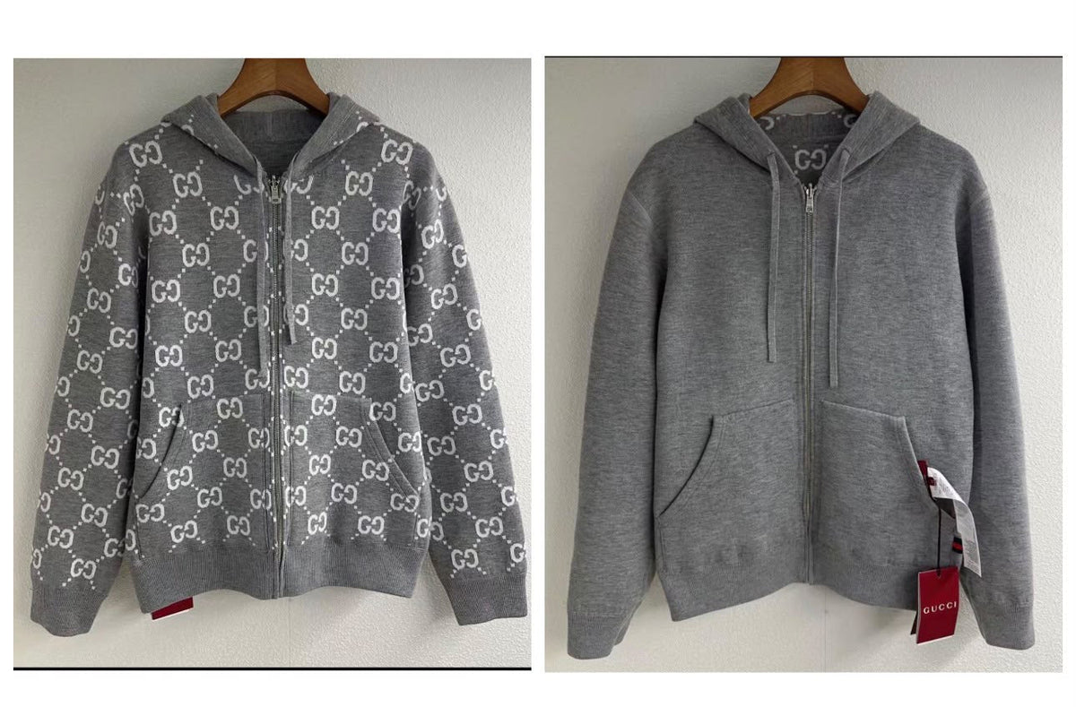 Gucci Reversible GG Zip-Up Hoodie