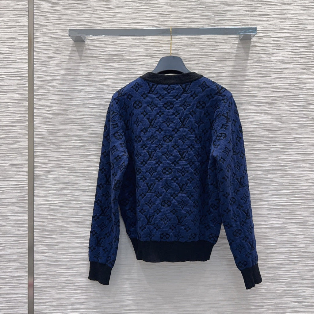 Louis Vuitton Monogram Jacquard / Crewneck Sweater