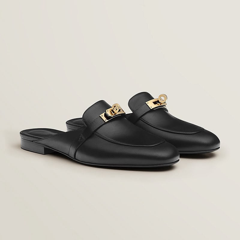 HERMES Buckle Mule Flats