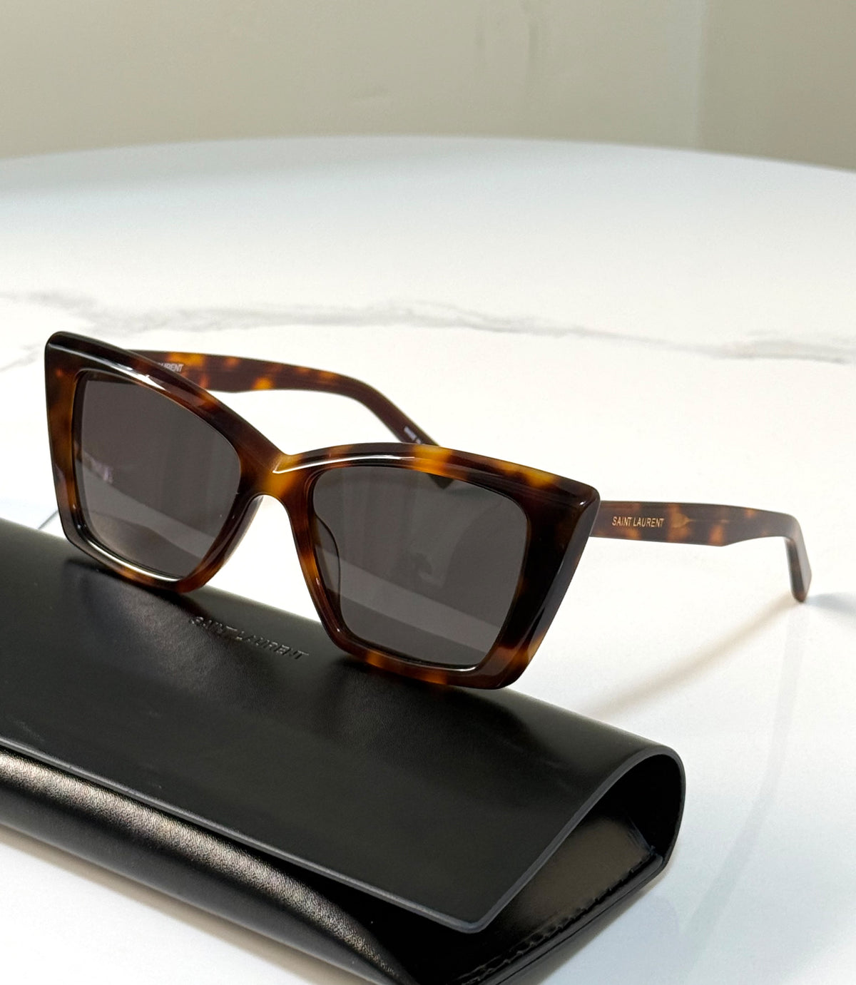 Saint Laurent Cat-Eye Luxury Sunglasses with Case