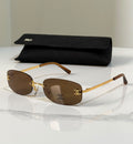 Chanel Rimless Sunglasses with CC Logo
