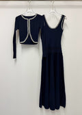 SANDRO Knit Dress and Matching Cardigan / Bolero Set