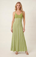 Sandro Striped Knit Maxi Dress