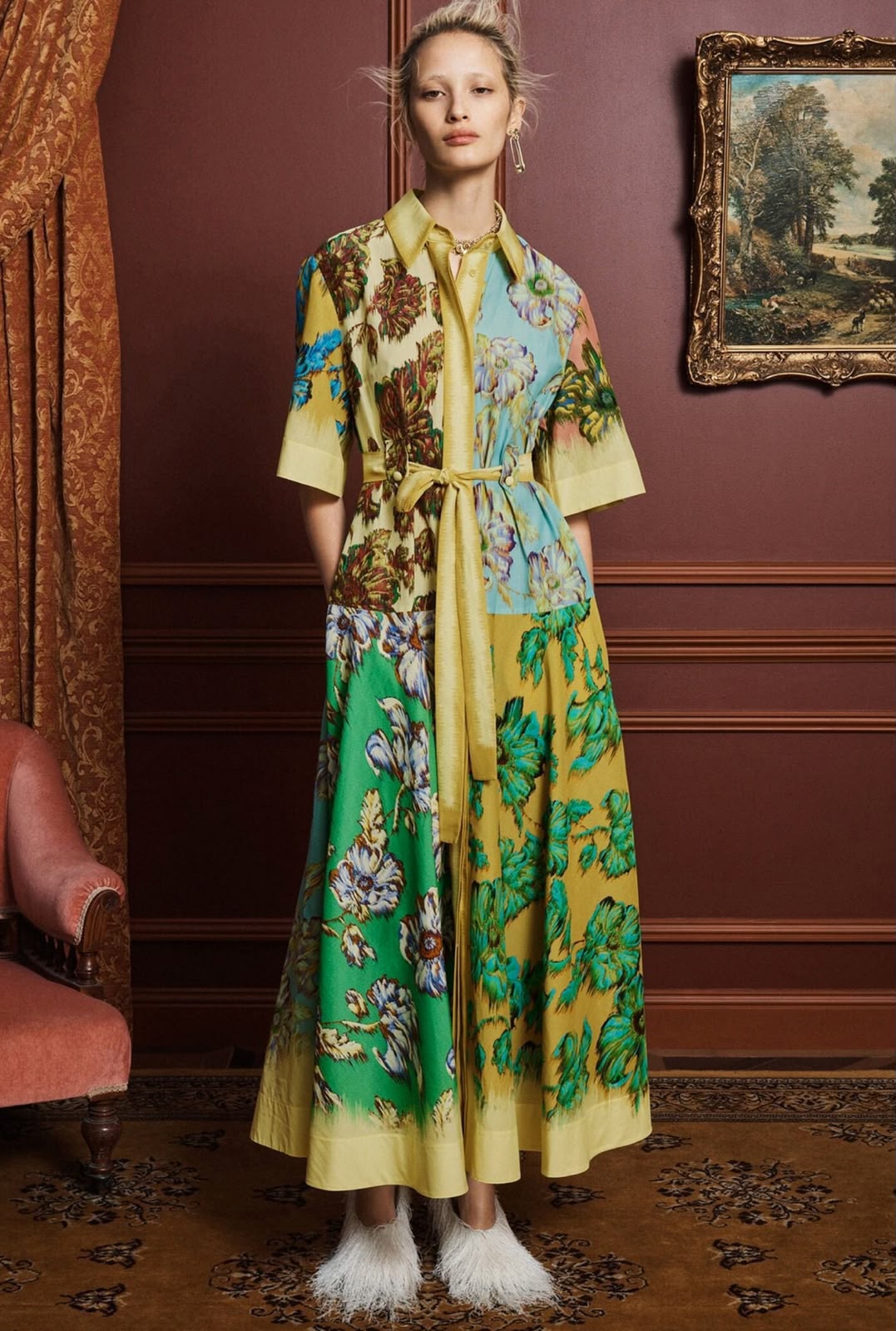 Alémais Multi-Color Floral Patchwork