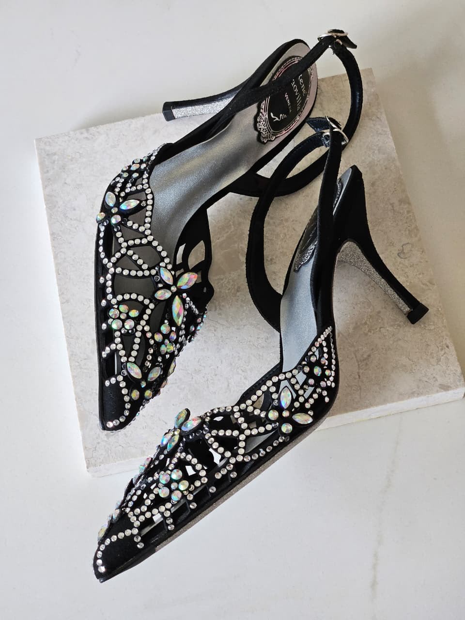 René Caovilla Cleo Crystal-Embellished