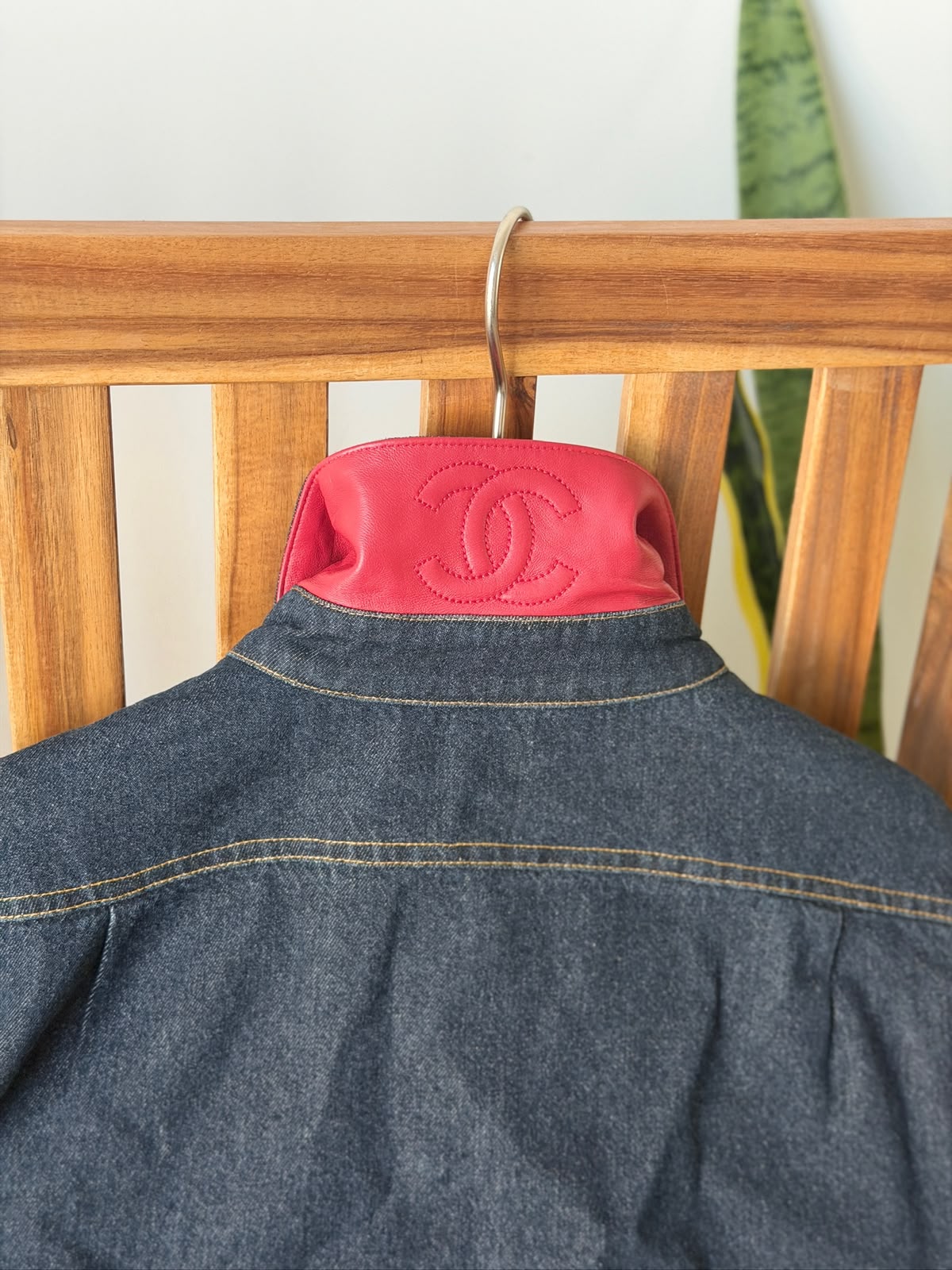 Chanel CC Logo Denim Shirt