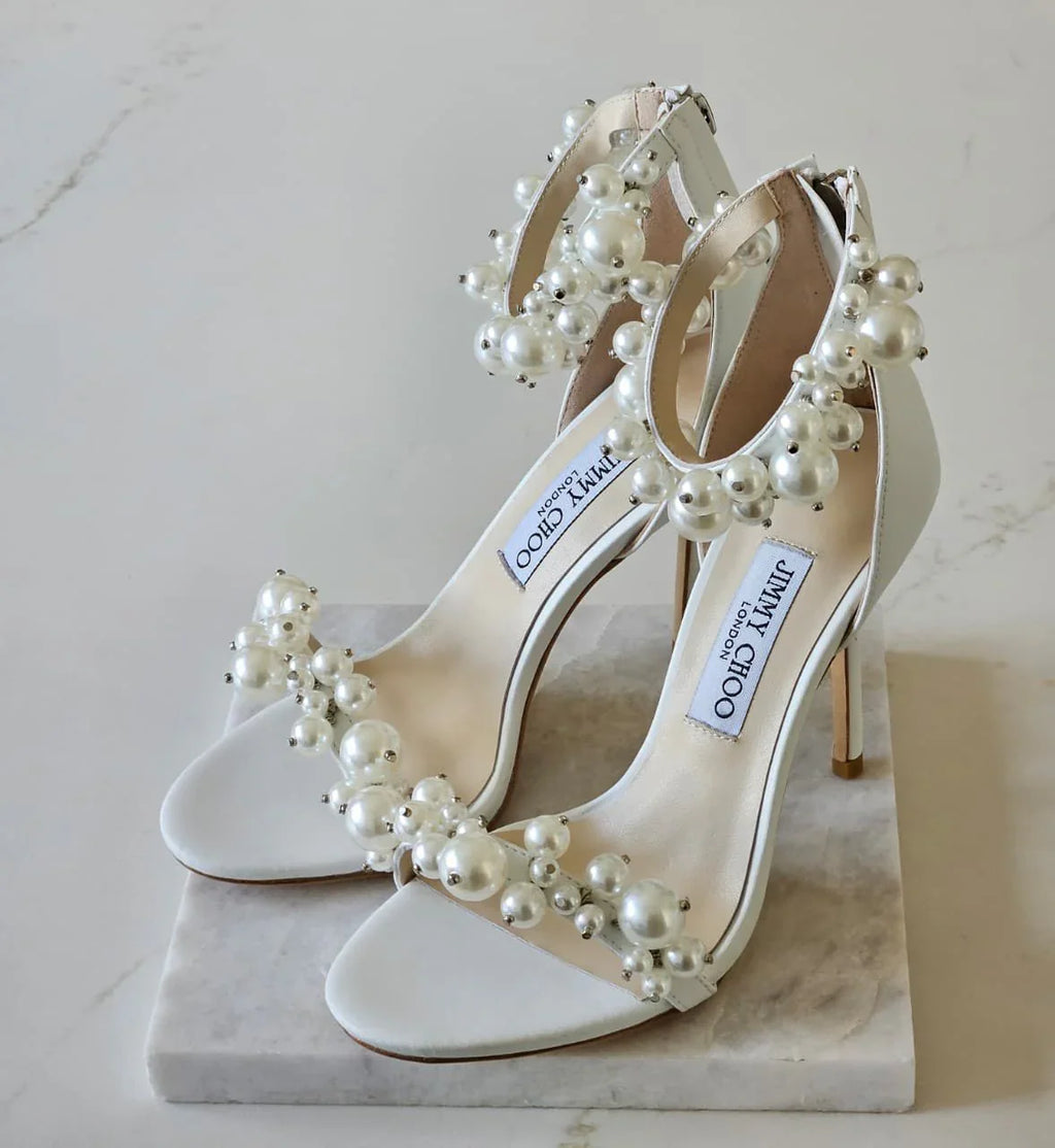 Jimmy Choo Maisel 100 Embellished Leather Sandals