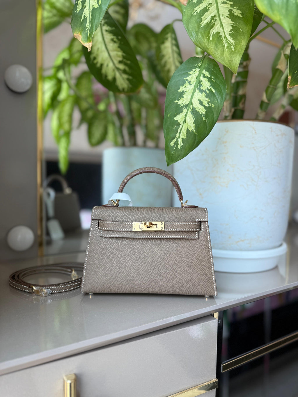 Hermès Mini Kelly II Epsom Orange Gold Hardware