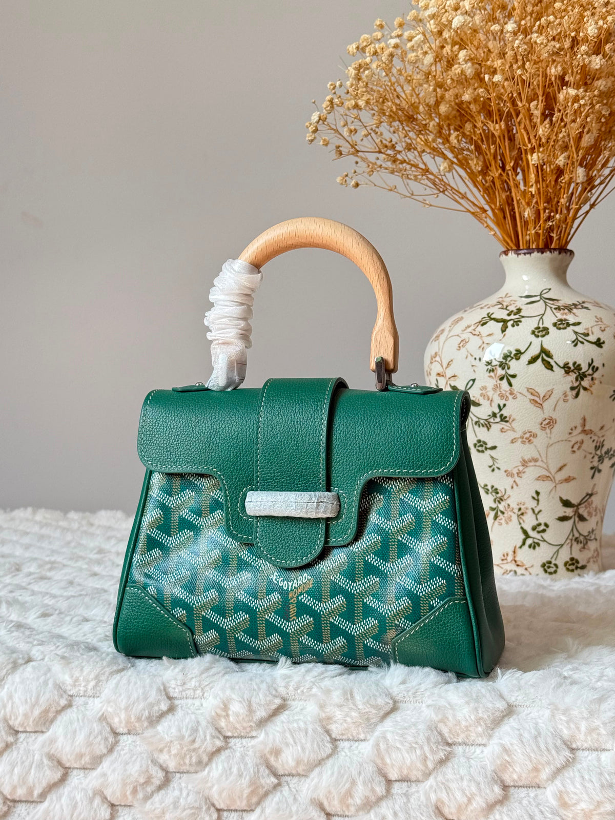 Goyard Goyardine Canvas Top Handle Bag