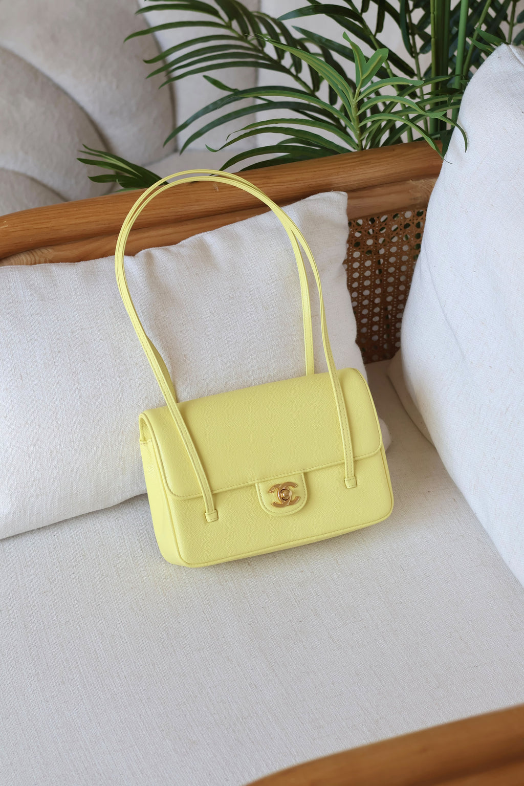 Chanel Flap Bag with CC Logo and Twin Straps