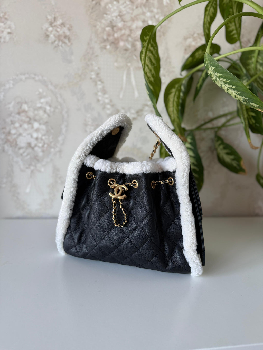 Chanel Quilted Shearling and