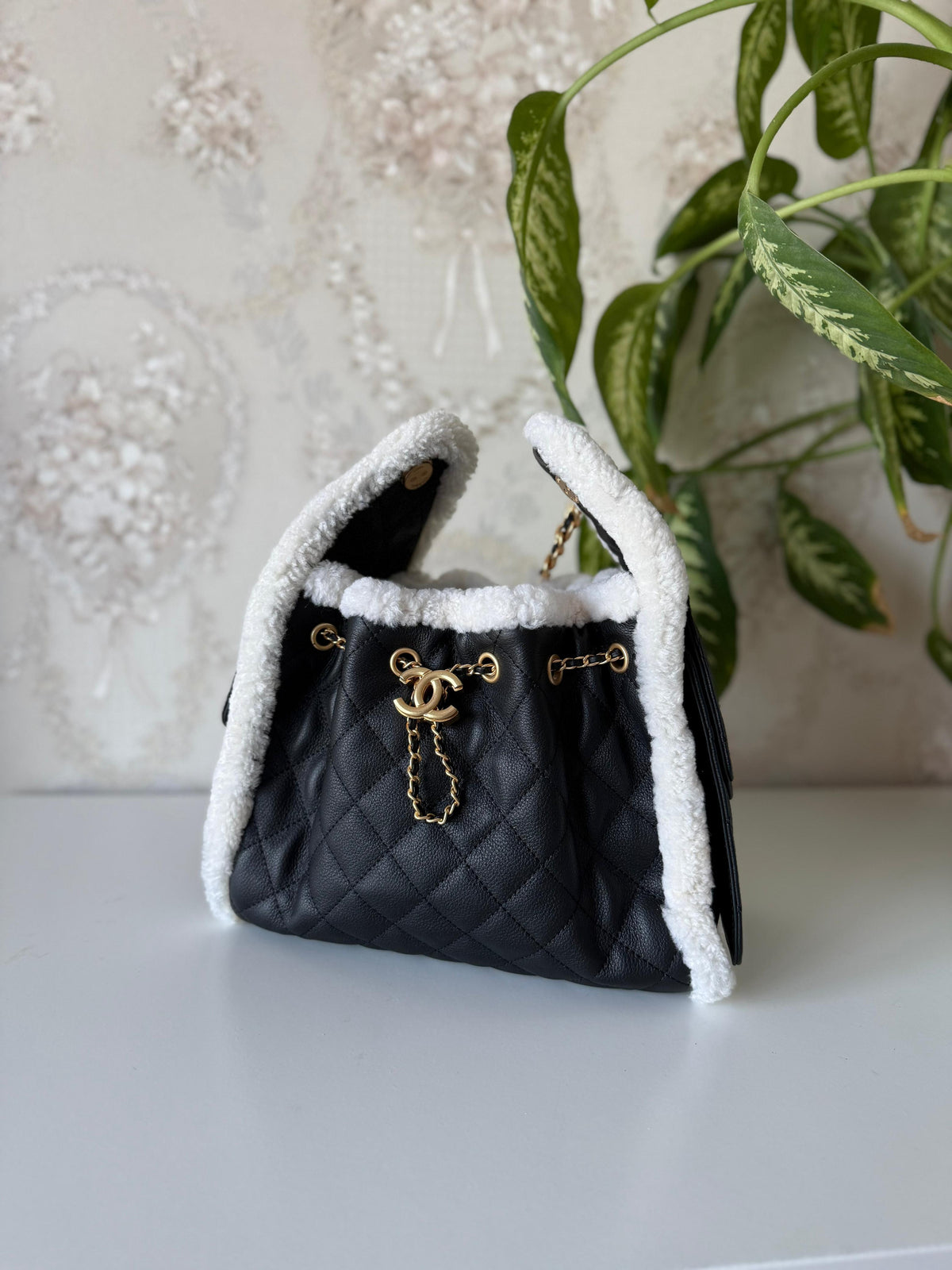 Chanel Quilted Shearling and