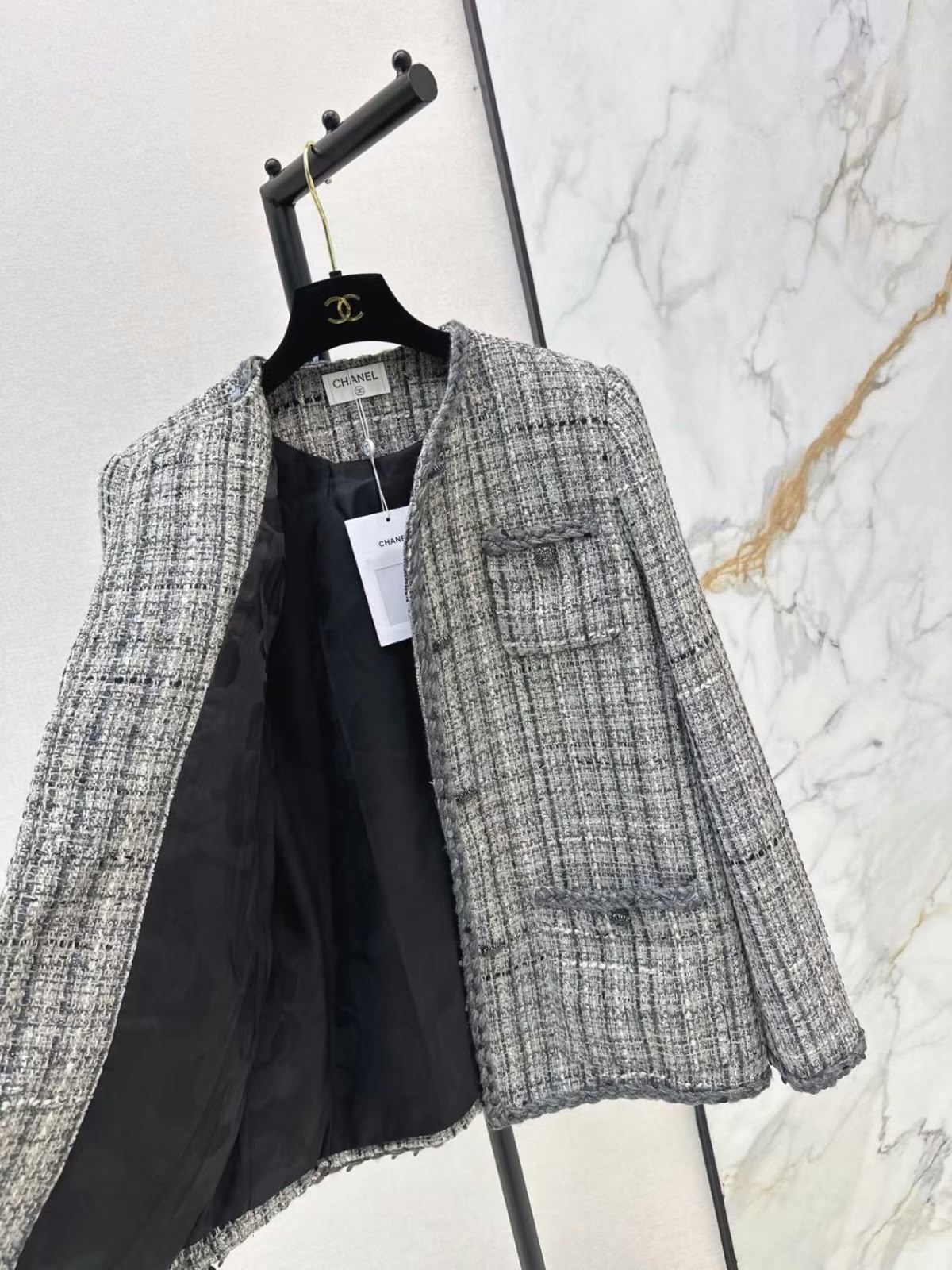 CHANEL Four-Pocket Tweed Jacket
