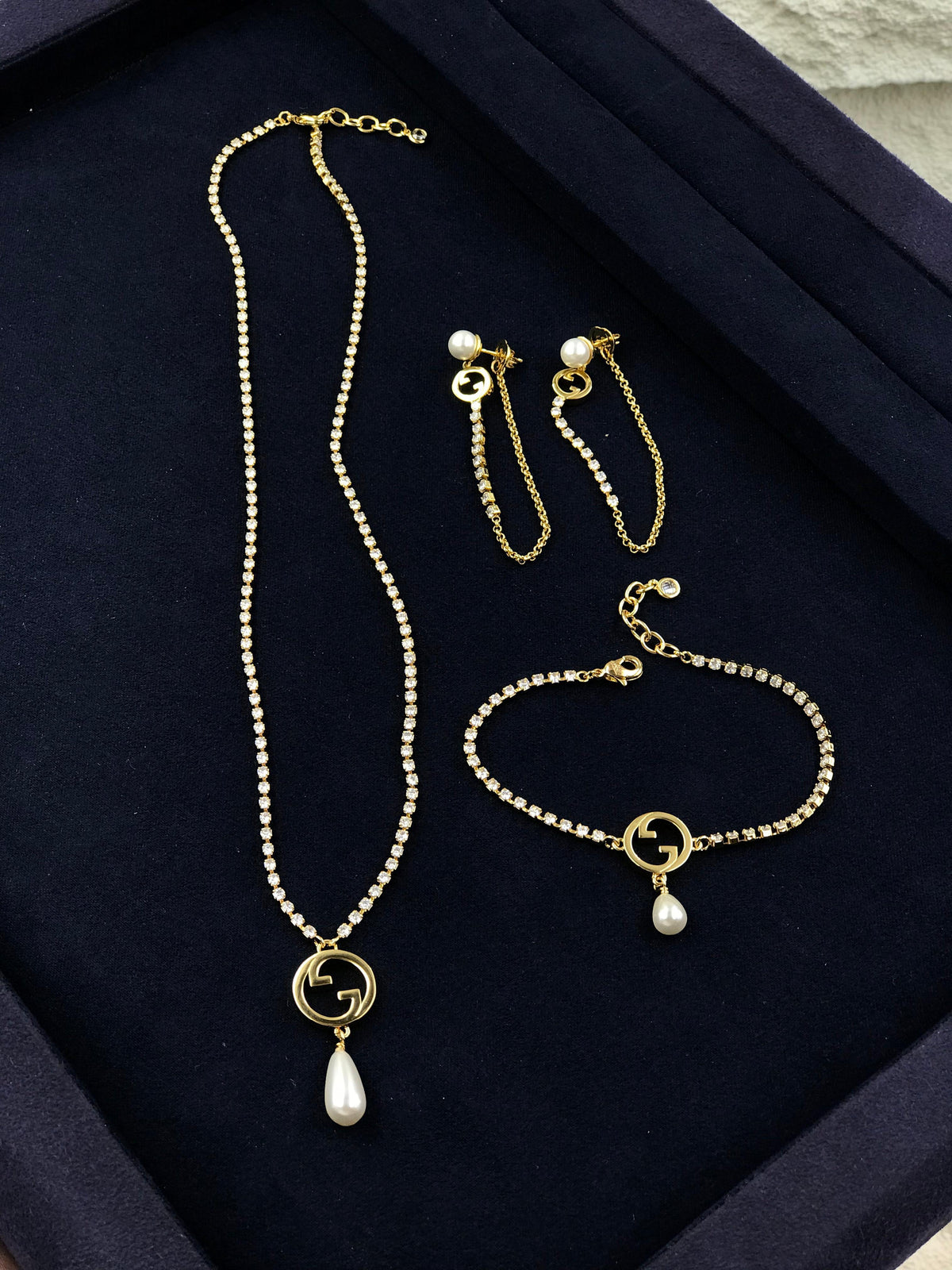 Gucci GG Pearl Jewelry Set