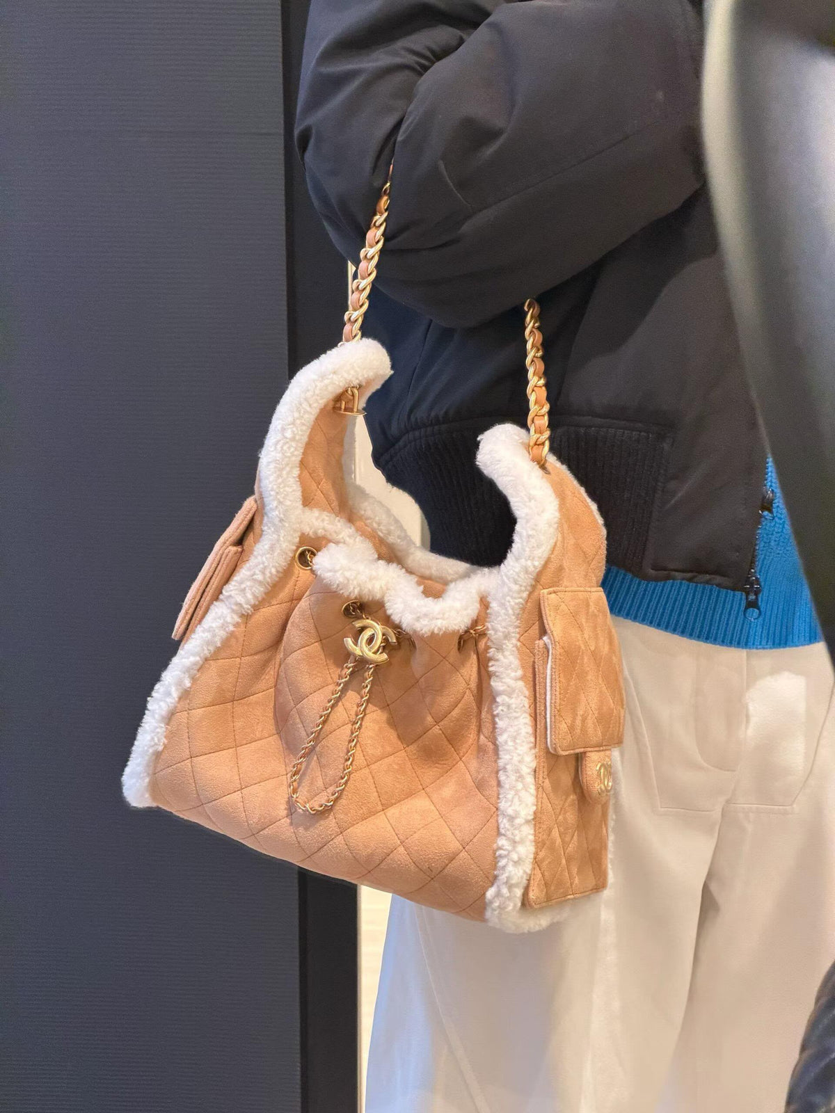 Chanel Small Shearling Sheepskin