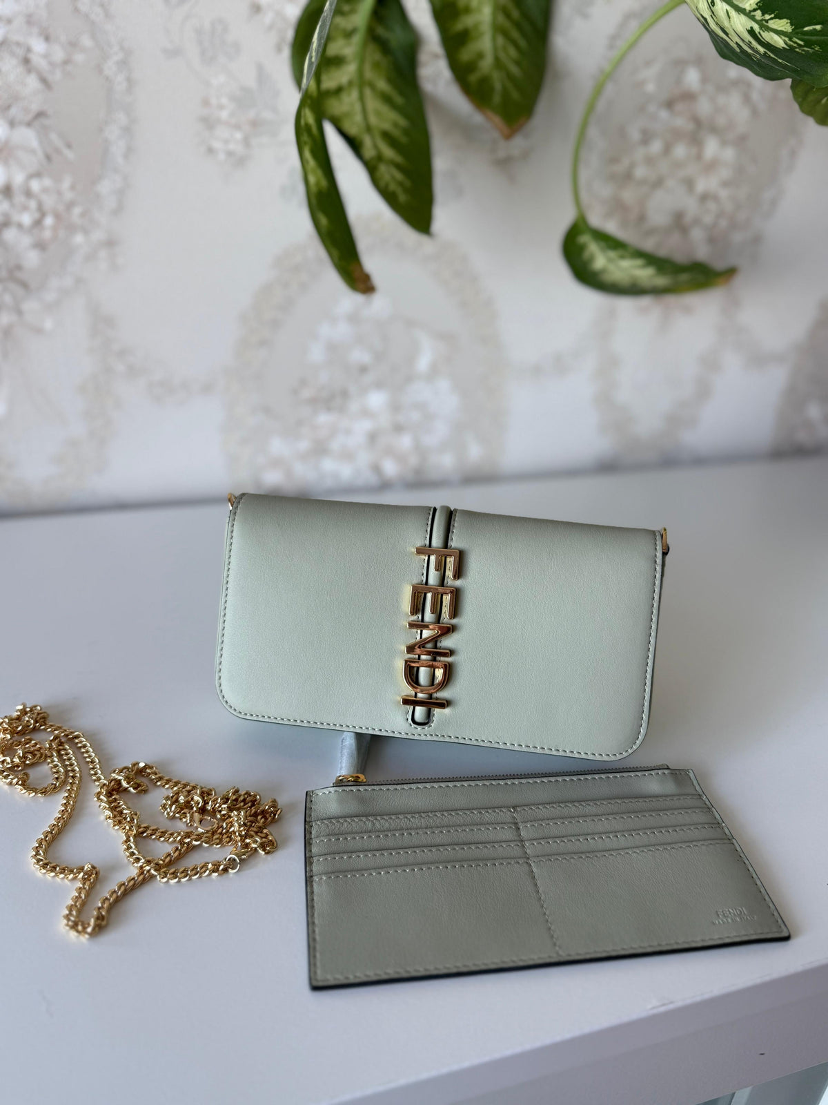 Fendi Vertical Logo Wallet on