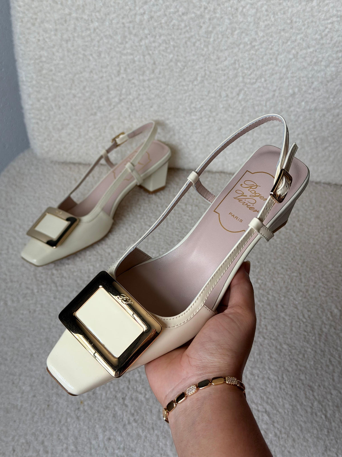 Roger Vivier Belle Vivier Patent Leather Slingback