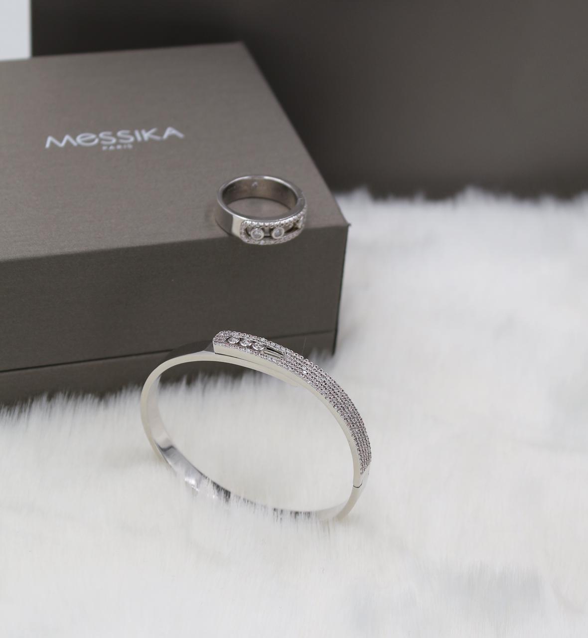 Messika Move Classic Pavé Bangle Bracelet & Ring Set