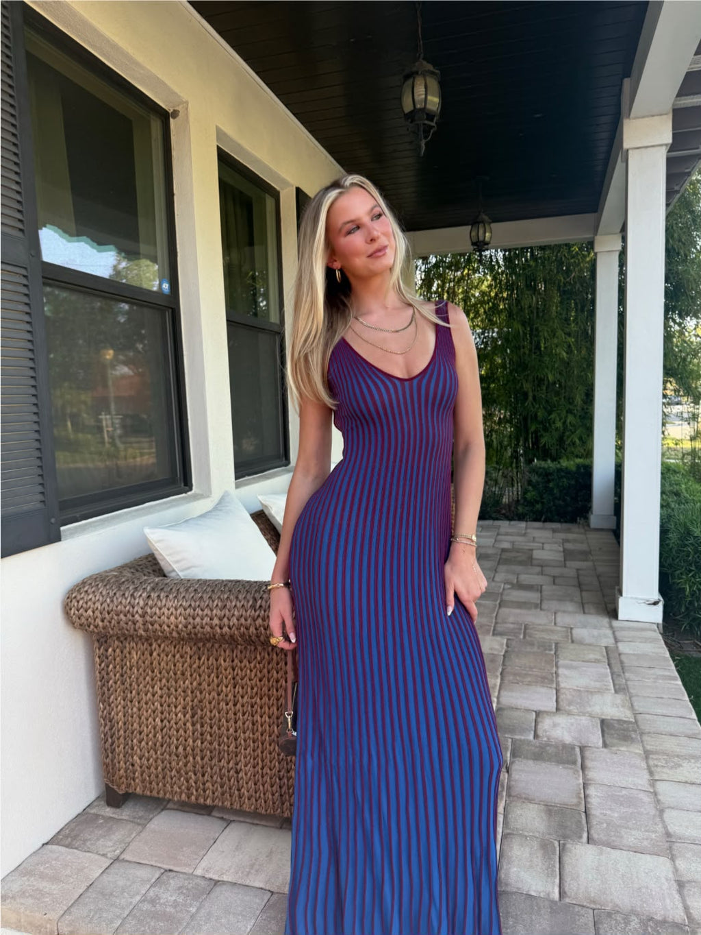 Missoni Vertical Striped Ribbed Knit