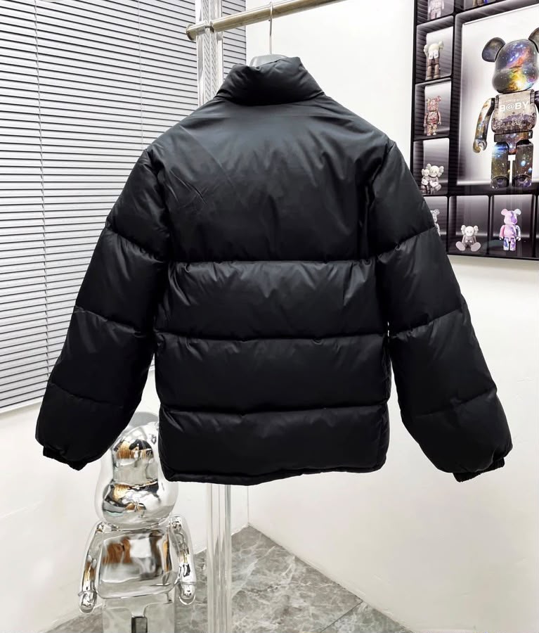 Gucci Web Stripe Puffer Jacket with Logo Patch