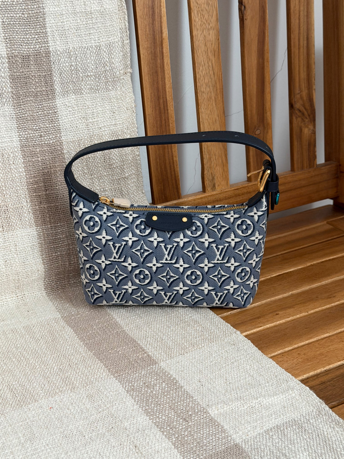 LV Monogram Zip Shoulder Bag