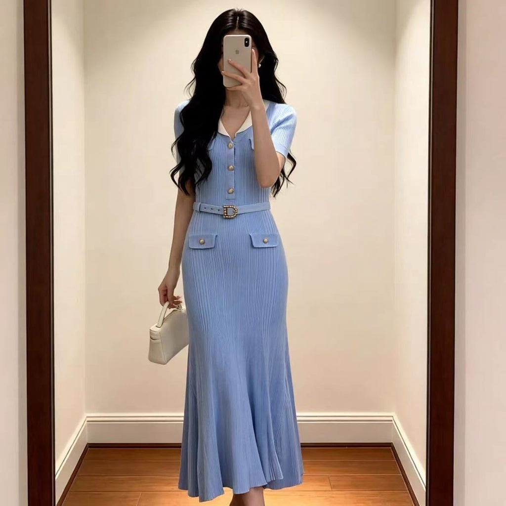 Self-Portrait Knit Midi Dress