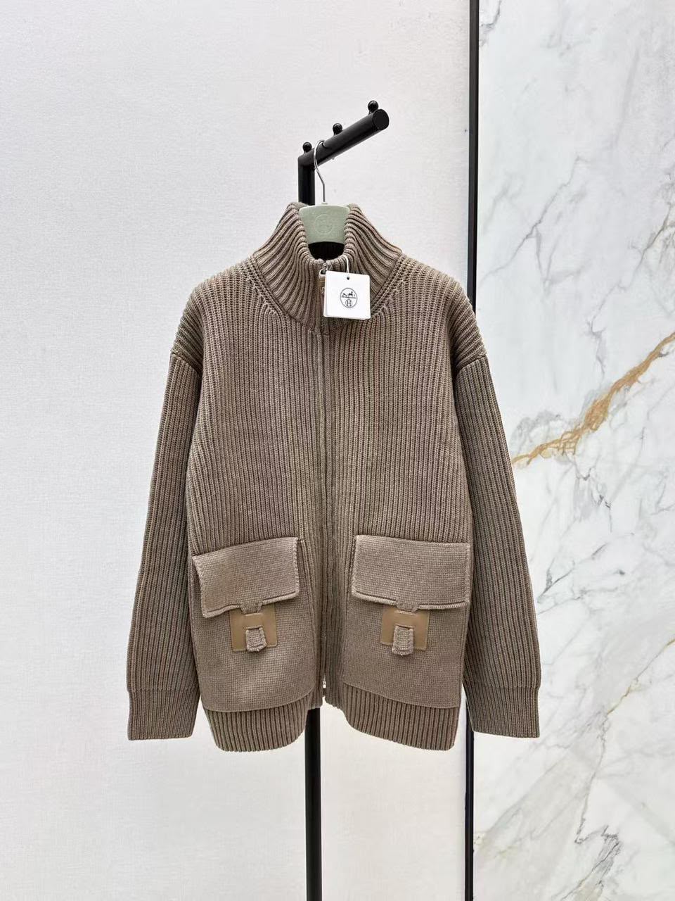 Hermès Knit Zip Cardigan / Jacket