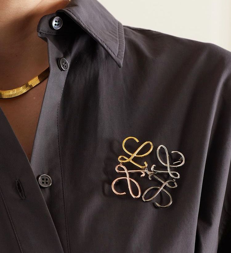 Loewe Anagram Brooch