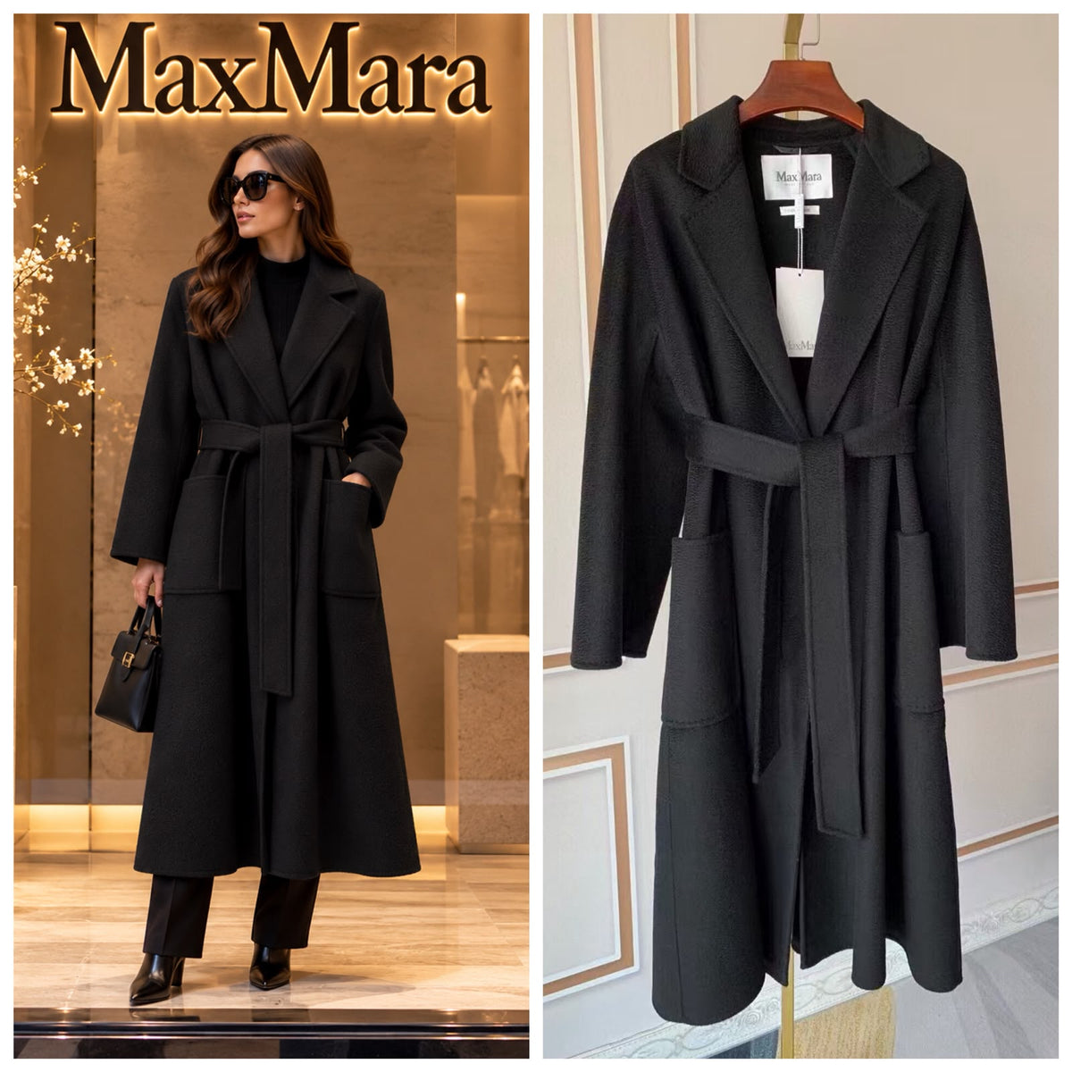 Max Mara Classic Belted Wool Coat