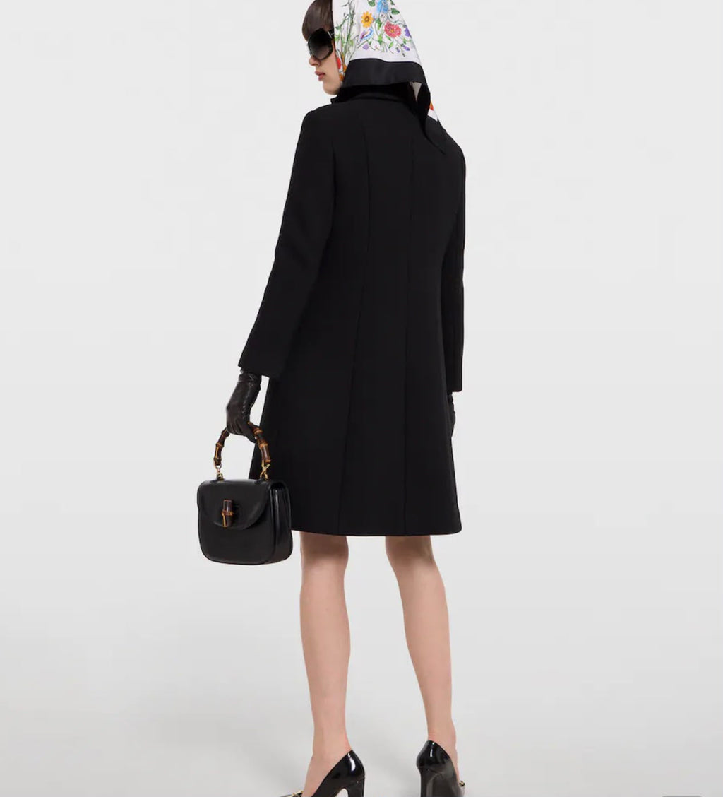Gucci Wool Coat with Interlocking G Buttons