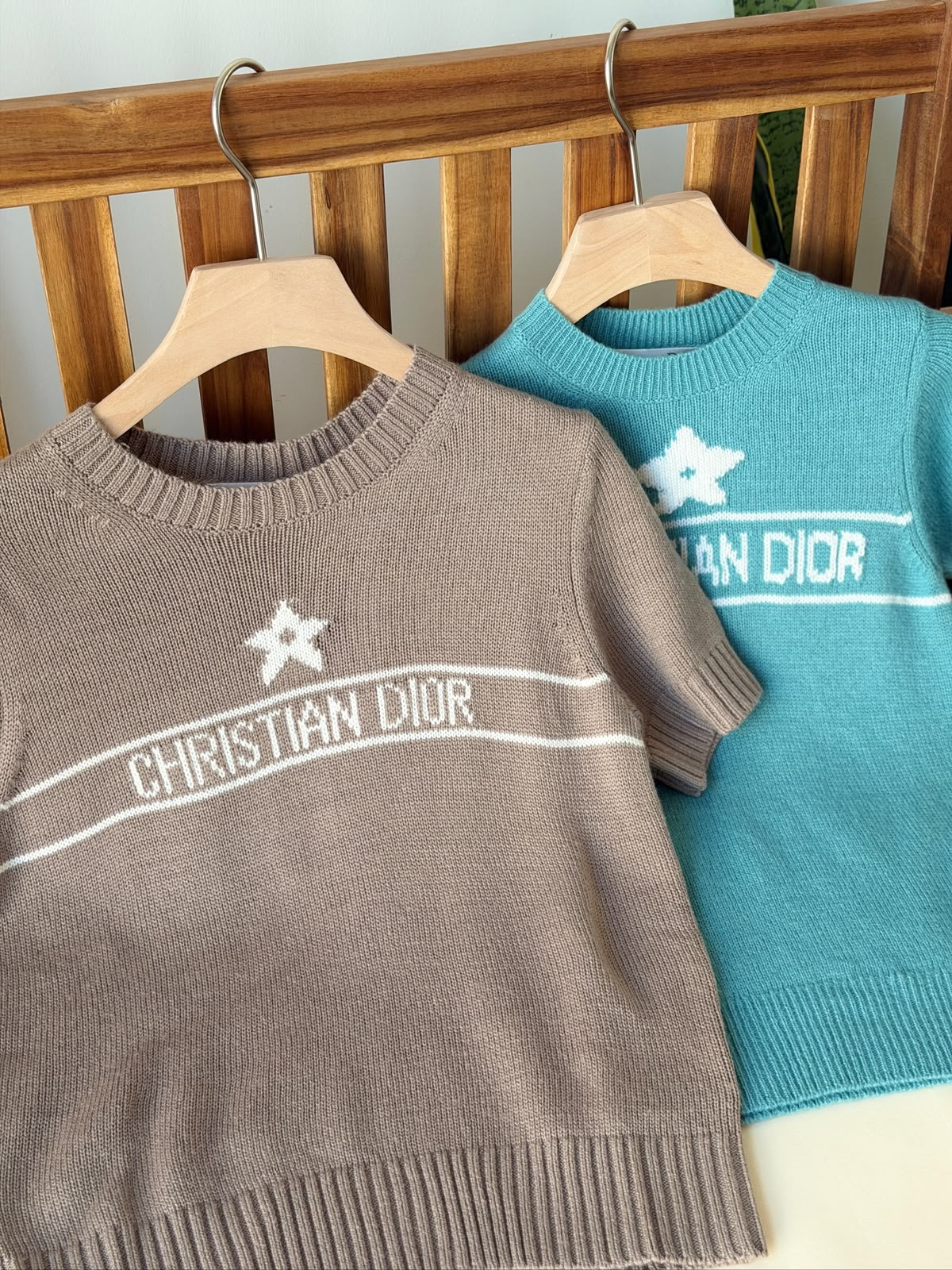 Christian Dior Short-Sleeved Dior Star Knit Sweater Collection