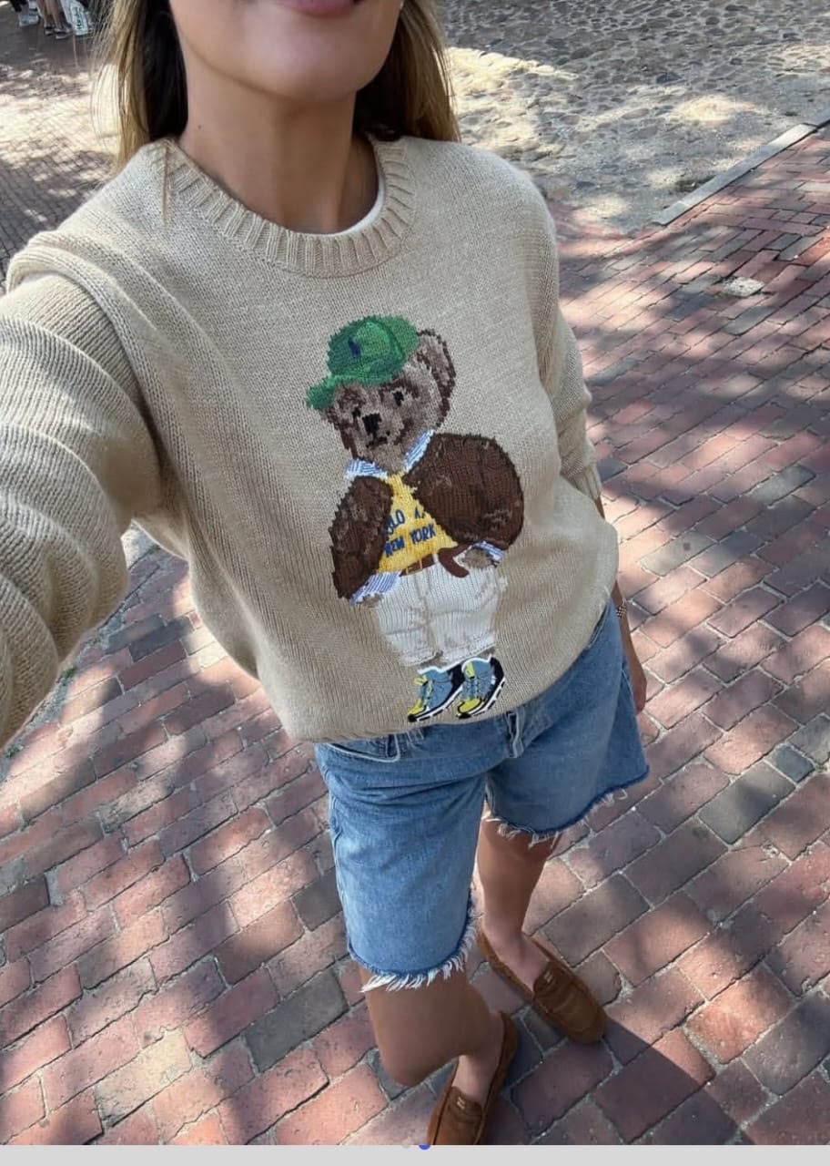 Polo Ralph Lauren Bear Intarsia Knit Sweater