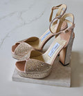 Jimmy Choo Crystal-Embellished Platform