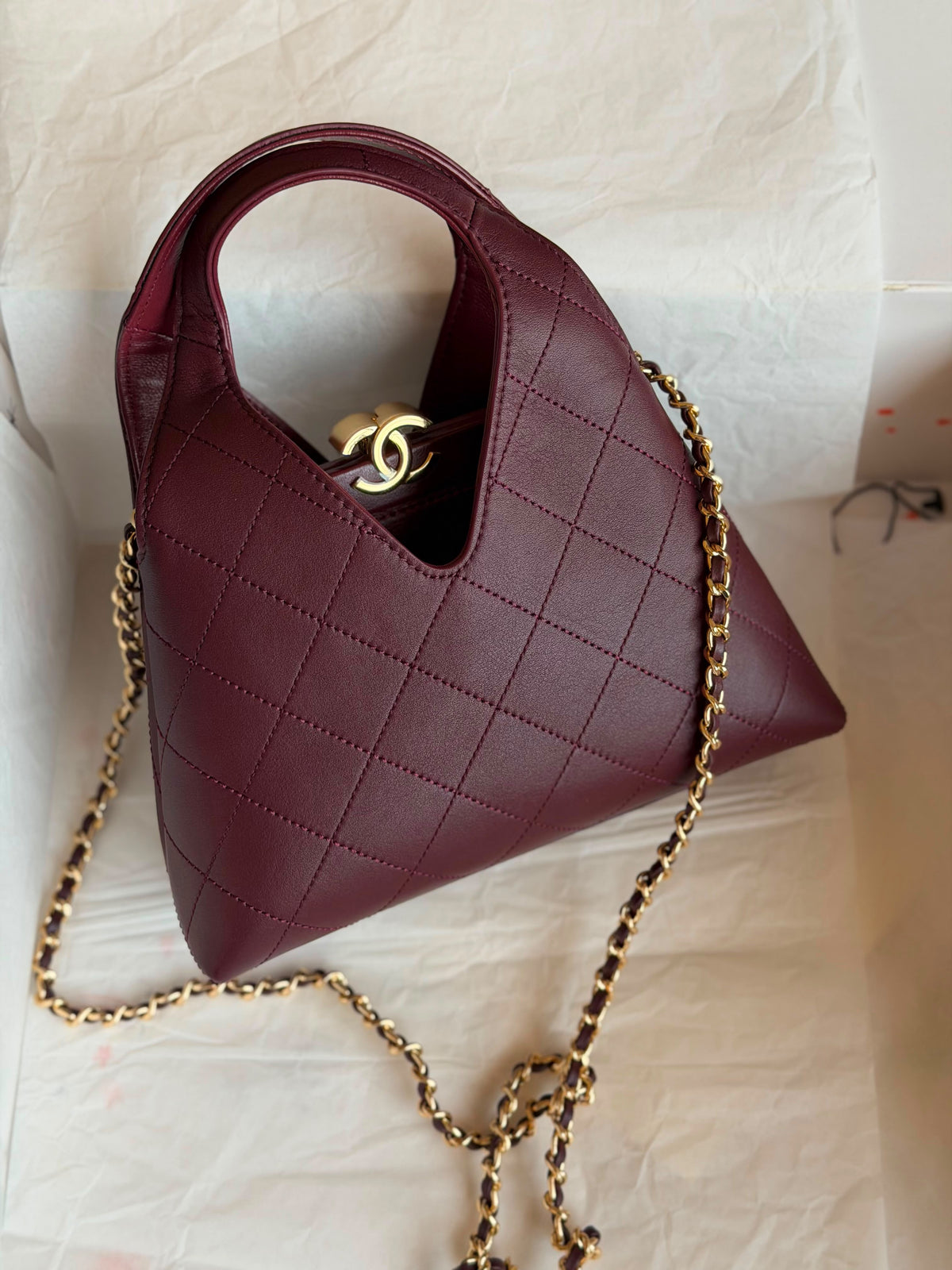 Chanel Quilted Top Handle / Flap Bag