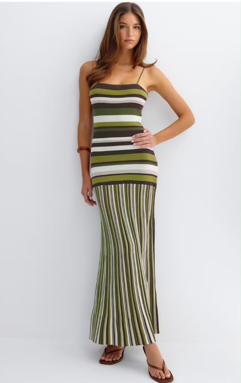 Missoni Striped Knit Camisole Midi Dress