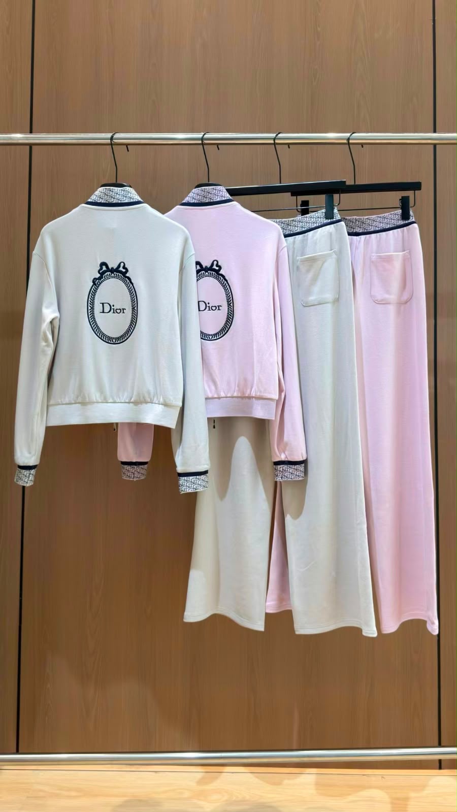 Dior Zip-Up Trackjacket and Wide-Leg Pants Set