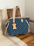 LV Monogram Tote Bag With Hanging Charm