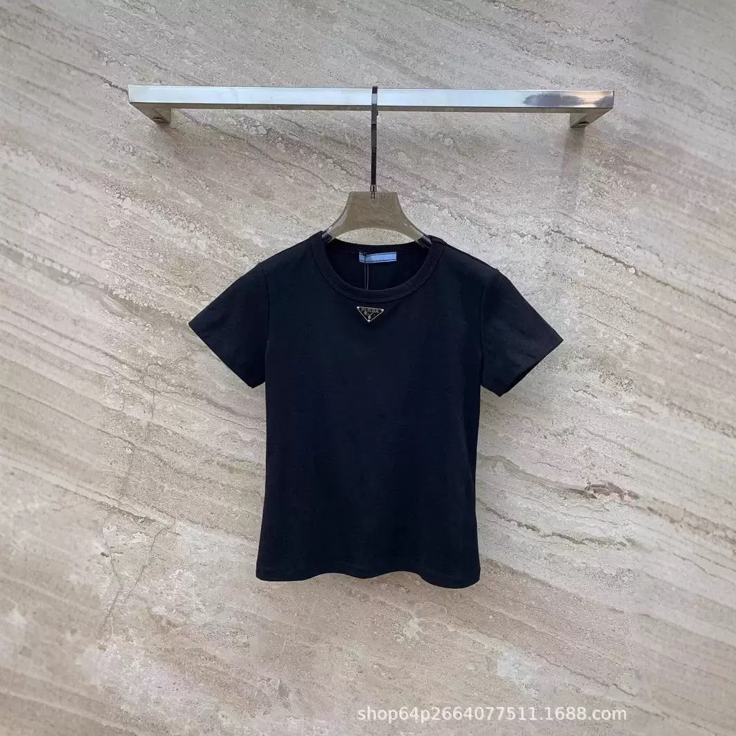PRADA Triangle-Logo T-Shirt