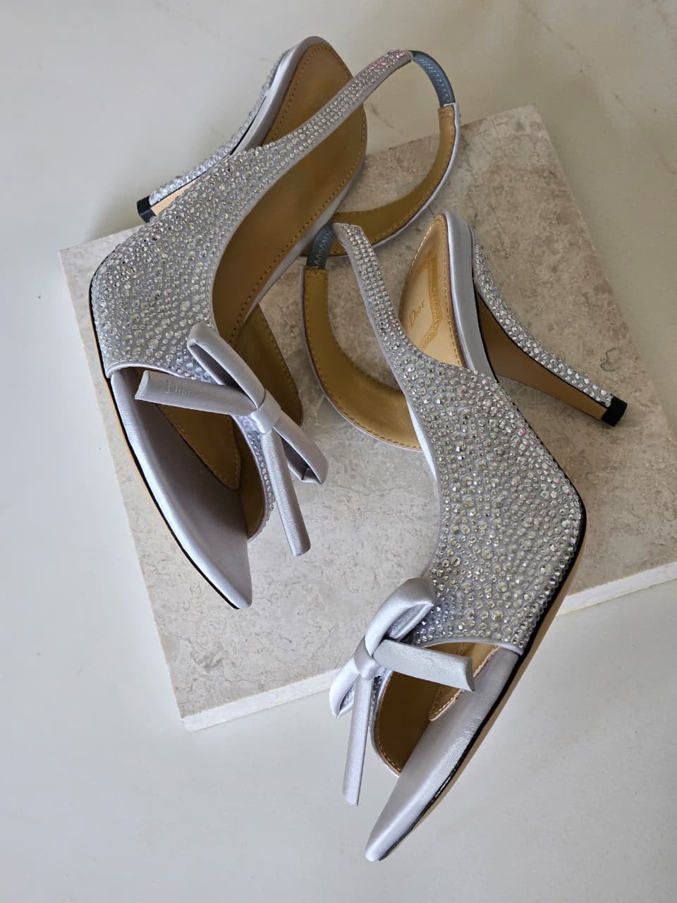 Dior Crystal-Embellished Slingback