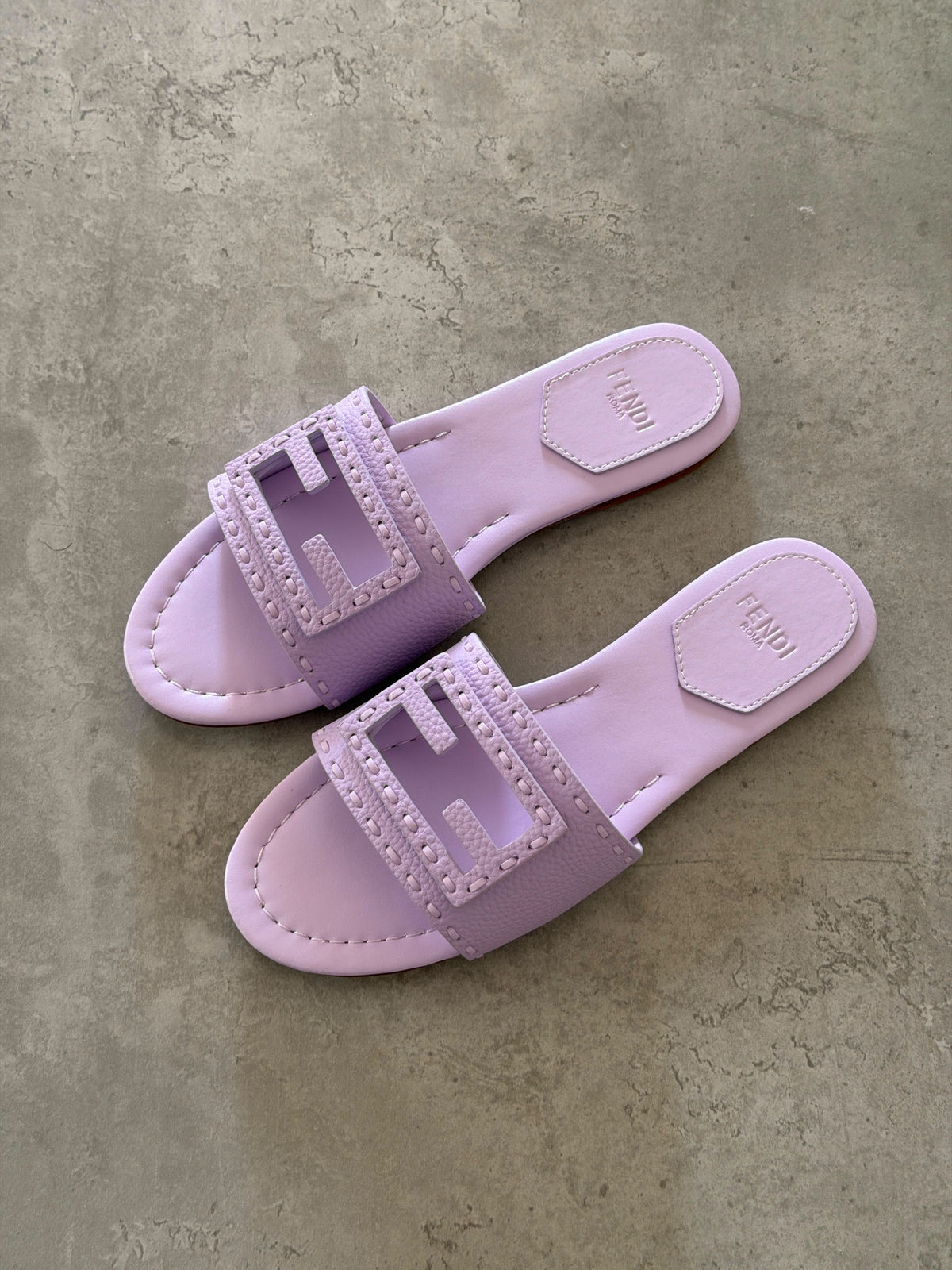Fendi O'Lock Flat Slides