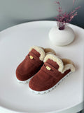 Miu Miu Shearling-Lined Suede Loafers