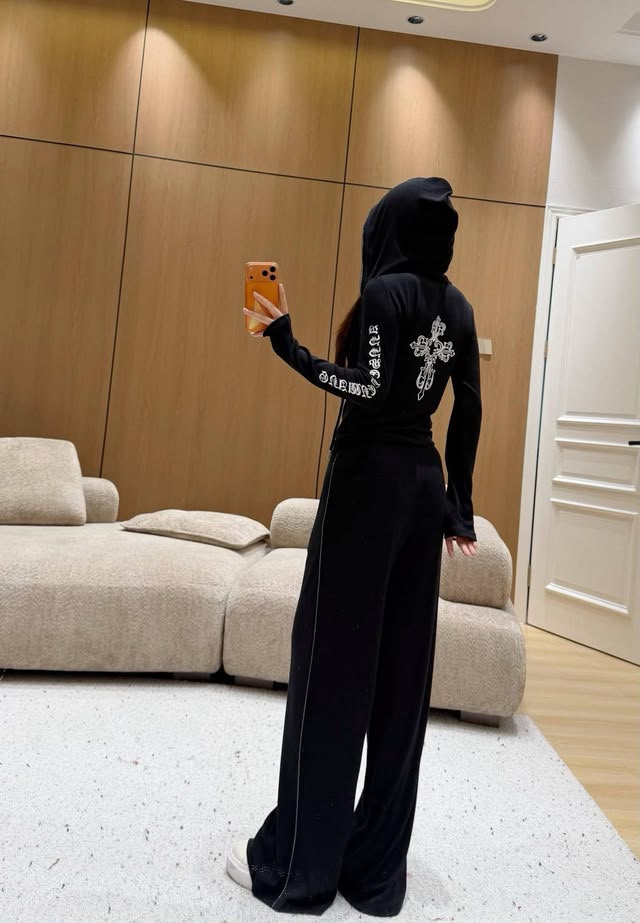 Chrome Hearts Style Casual Lounge Set