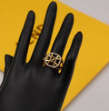 Fendi FF Gold Ring